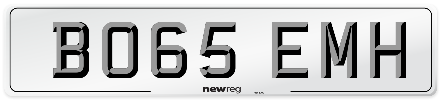 BO65 EMH Number Plate from New Reg